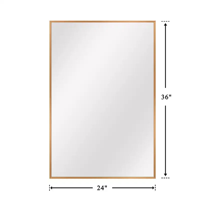 Miroir mural arche pour salle de bain et coiffeuse, 60x90 cm, suspension verticale ou horizontale